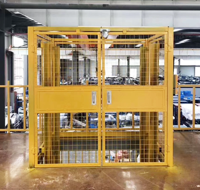 桦甸智能导轨式升降机亮相